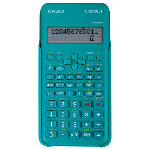 Калькулятор инженерный CASIO FX-220PLUS-2-S (155х78 мм), 181 функция, питание от батареи, сертифицирован для ЕГЭ, FX-220PLUS-2-S-