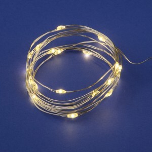 Гирлянда-нить (бат) Роса ULD-S0200-020/SСB/2AA 20LED тепл.белый 2м (2xAA) медн.провод IP20 Uniel