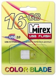 Флэш-диск USB 16GB Mirex ARTON GREEN  (ecopack)