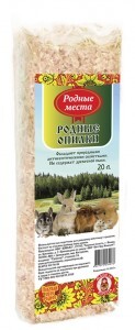 Опилки (подстилка)  для грызунов 20л, РОДНЫЕ МЕСТА