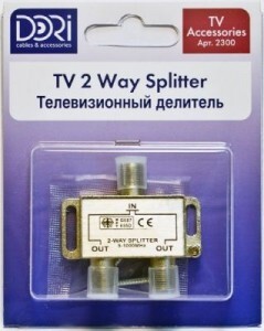 Дори splitter (делитель) на 2TV 5-1000MHz Без штекера BL 2300