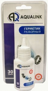 AQUALINK Анаэробный клей-герметик Разборный, 30 г, блистер, 2931