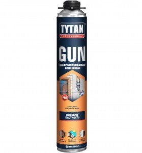 Tytan (Титан) Professional GUN 42 Пена монтаж.(п/пистолет) всесезонная 750мл арт.64118 вес 960г