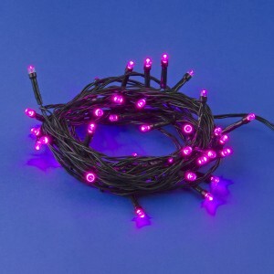 Гирлянда-нить ULD-S0500-050/DGA 50LED розовый 5м., 8 реж. зеленый провод IP20 Uniel