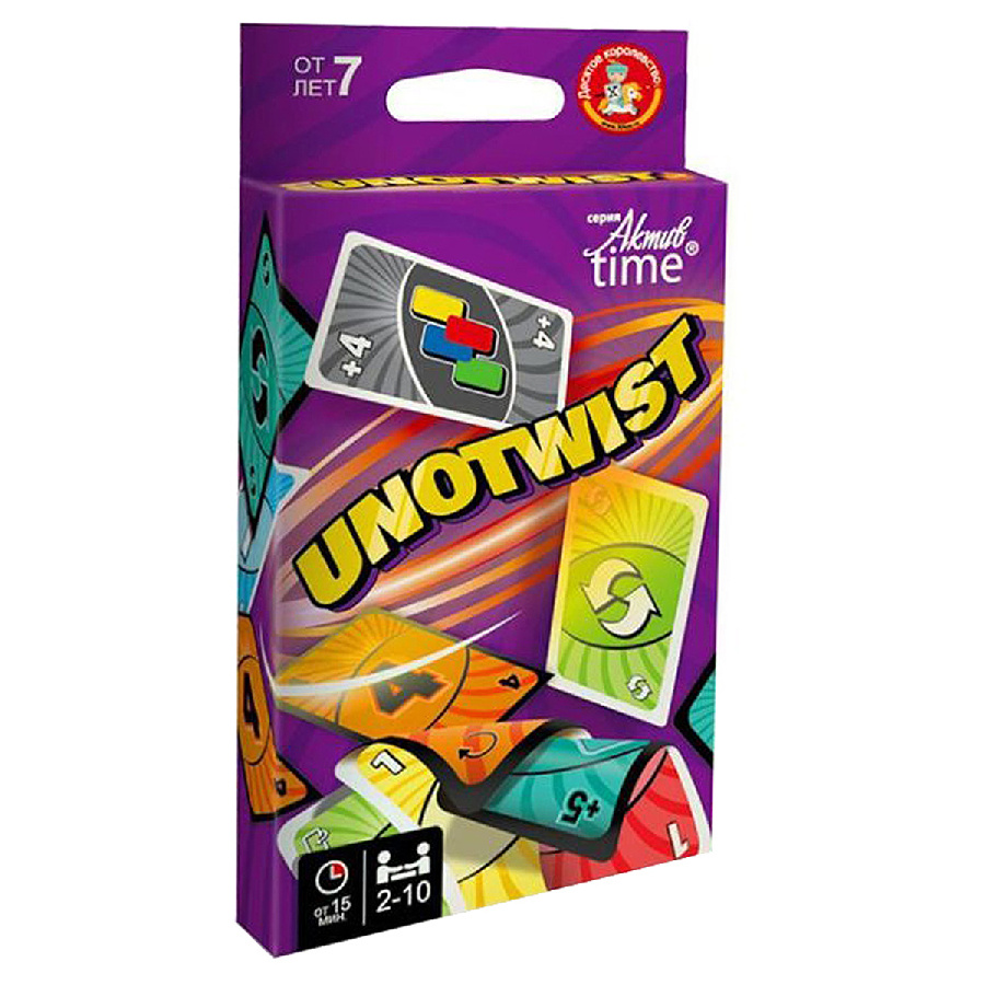 Игра настольная Десятое королевство "UnoTwist", картон, европодвес