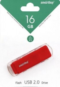 Флэш-диск (флэшка) USB 16GB Smartbuy  Dock Red  SB16GBDK-R