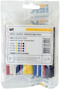 IEK набор ТУТ 6/3 (4хЧ, 2хБ, К, С, Ж, З) 10х10см/упак UDRS-D3-D6-10-10