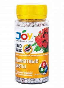 JOY Удобрение сухое 100гр. ТРИО МИКС  Комнатные цветы (универсальное) флакон