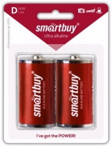 Элемент питания Smartbuy LR20/373 BL2 SBBA-D02B