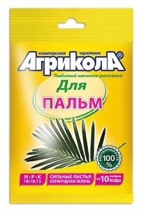 АГРИКОЛА удобрение 20гр. (д/пальм, драцены/юкки) на 10л, пакет 04-068