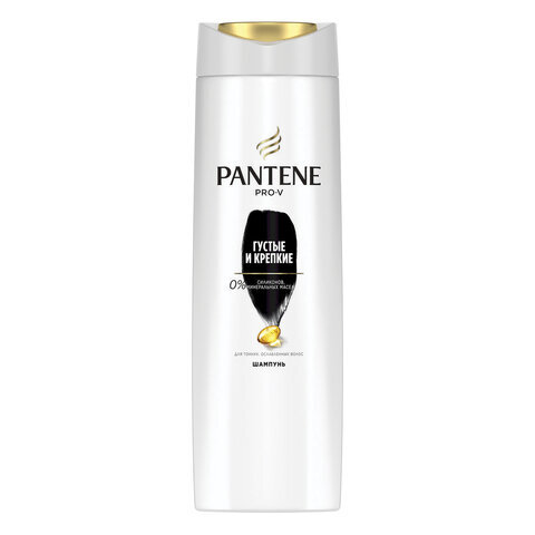 Шампунь 400 мл, PANTENE (Пантин) "Густые и крепкие", для тонких и ослабленных волос, PT-81471253