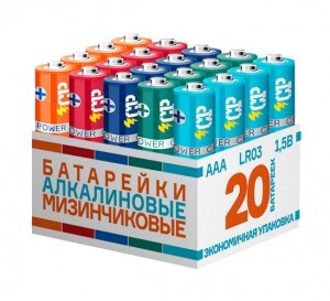 Элемент питания CRAZYPOWER LR03/286 BULK20 MIX (20/120/480)