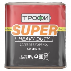 Элемент питания ТРОФИ SUPER HEAVY DUTY 3R12 1S