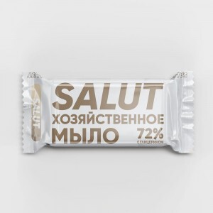 Мыло хозяйственное УНИВЕРСАЛЬНОЕ 72% 200г в цветной обертке SALUT(АН10!)