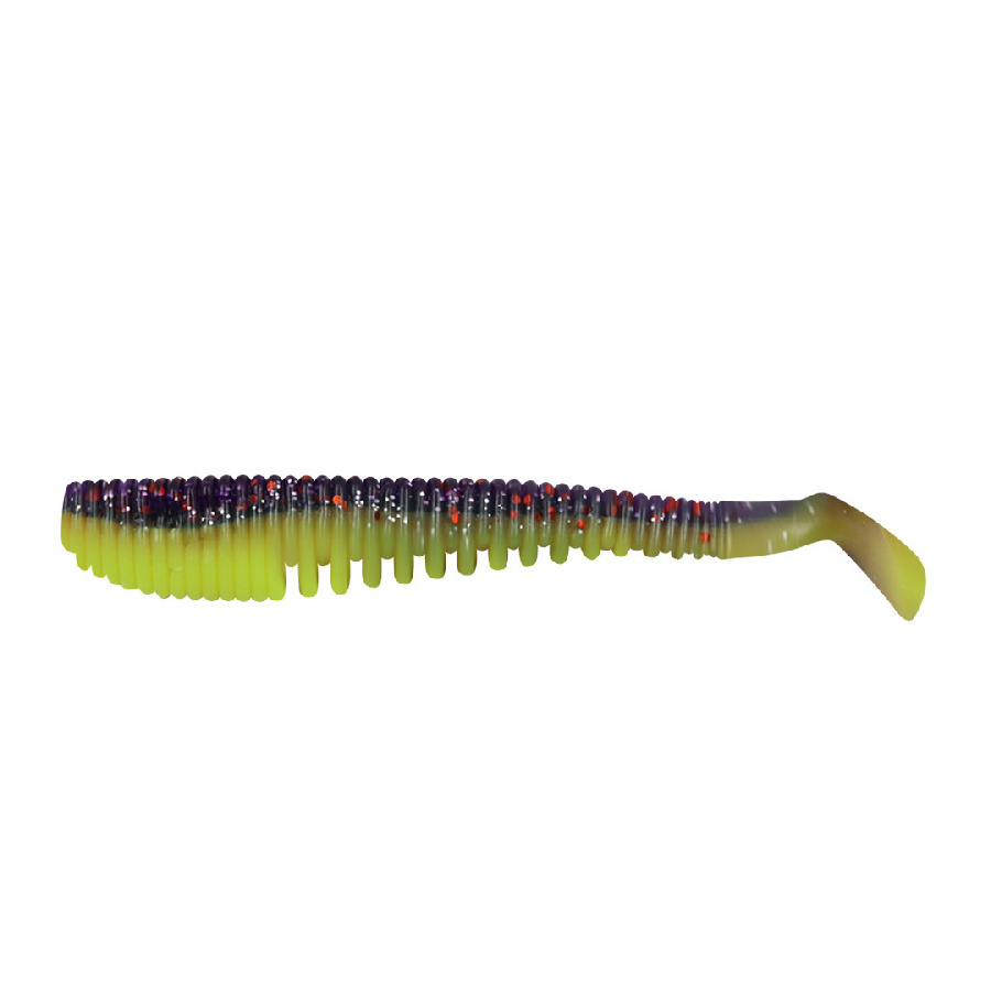 Виброхвост YAMAN PRO Legend Minnow, р.3 inch, цвет #26 - Violet Chartreuse (уп. 6 шт.)