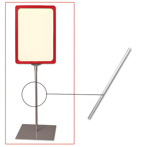 Трубка для сборки напольной стойки под рамку POS, высота 300 мм, диаметр 9 мм, 290266