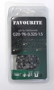 FAVOURITE Цепь пильная 20/50см 0,325 1,5мм 76зв. RS G20-76-0.325-1.5