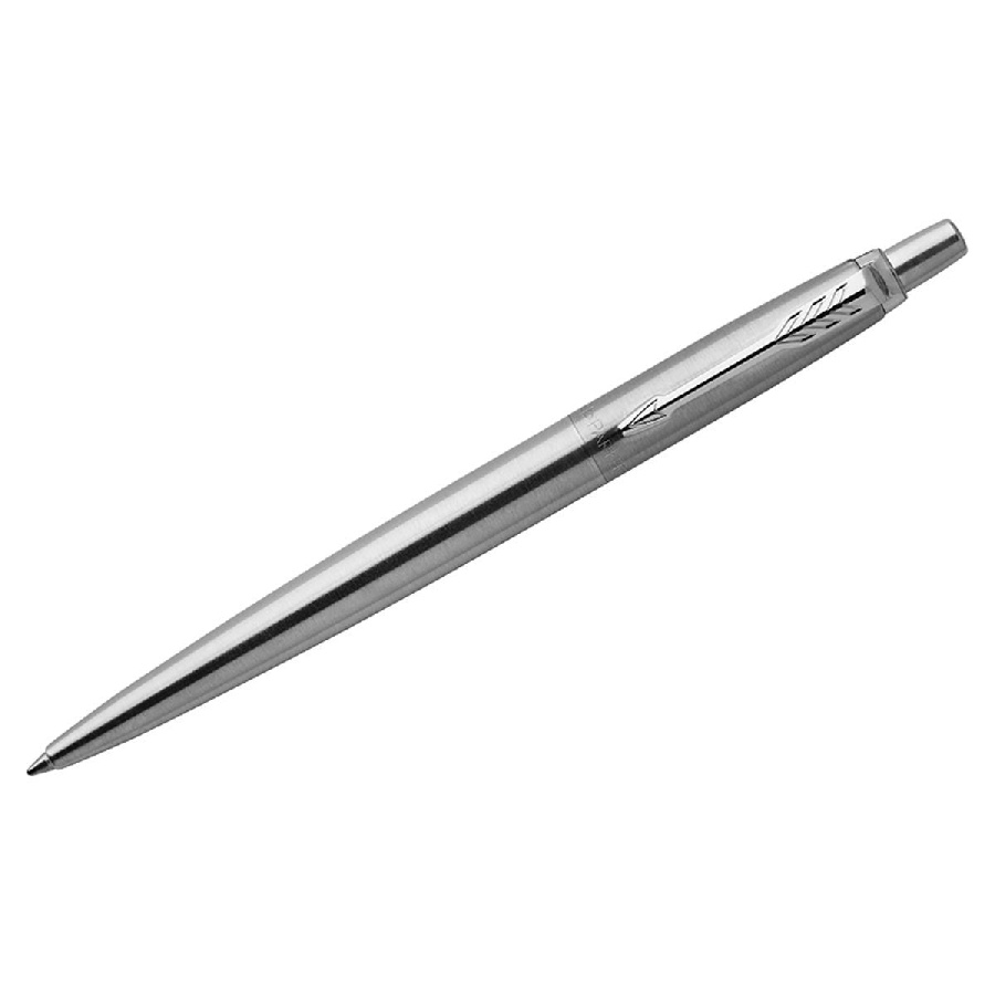 Ручка шариковая Parker "Jotter Stainless Steel CT" синяя, 1,0мм, кнопочн., подарочная упаковка