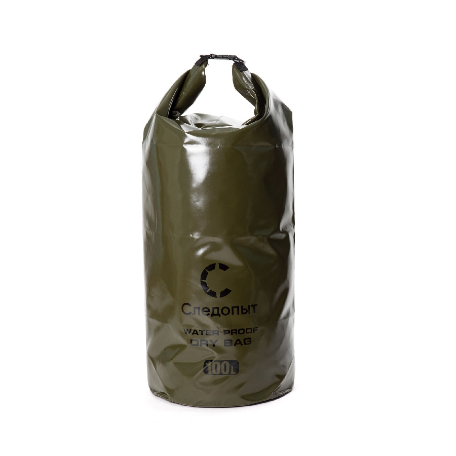 Гермомешок "СЛЕДОПЫТ - Dry Bag" без лямок, 100 л, цв. хаки/20/