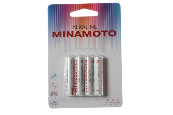 Батарейка MINAMOTO LR03 (AAA) Alkaline/4/48/576